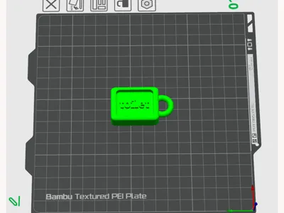 keychain with the inscription "toilet."