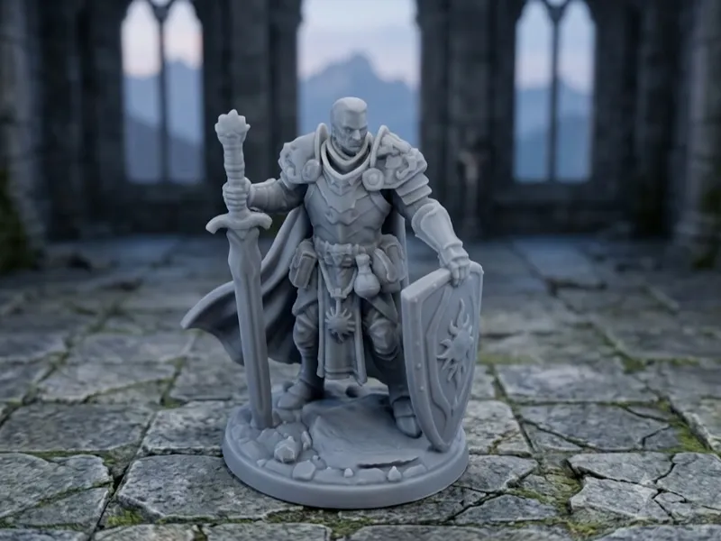 Umano Paladino - DnD (base 28mm)