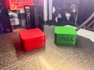 COVER FULLL-EMPTY NP-F BATTERY