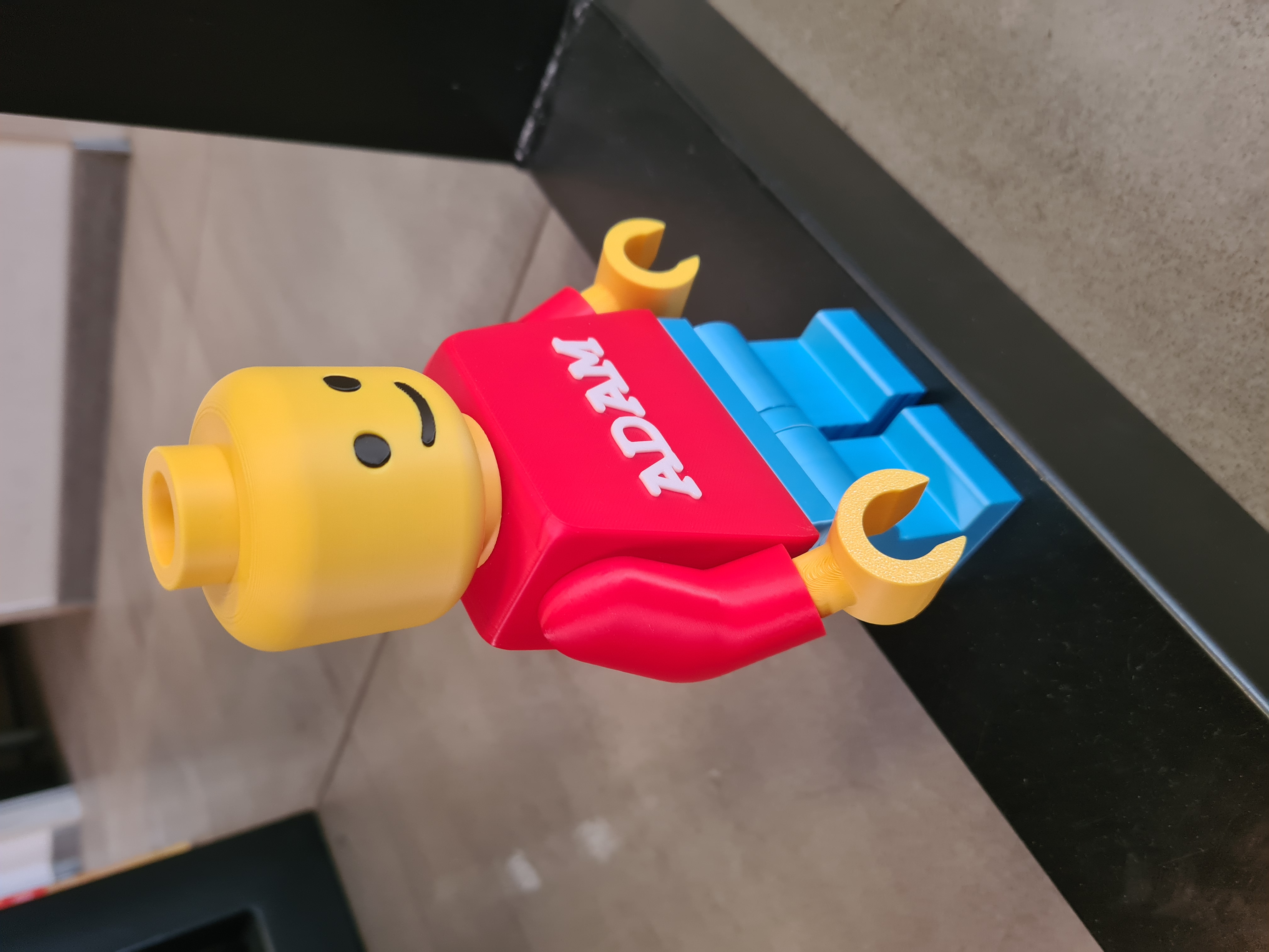 Brick Man Custom Editable Name - 1