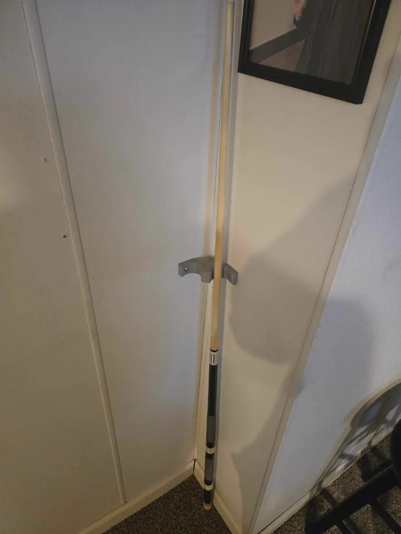 Pool Cue Corner Mount