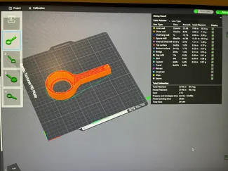 Key for opening container lid