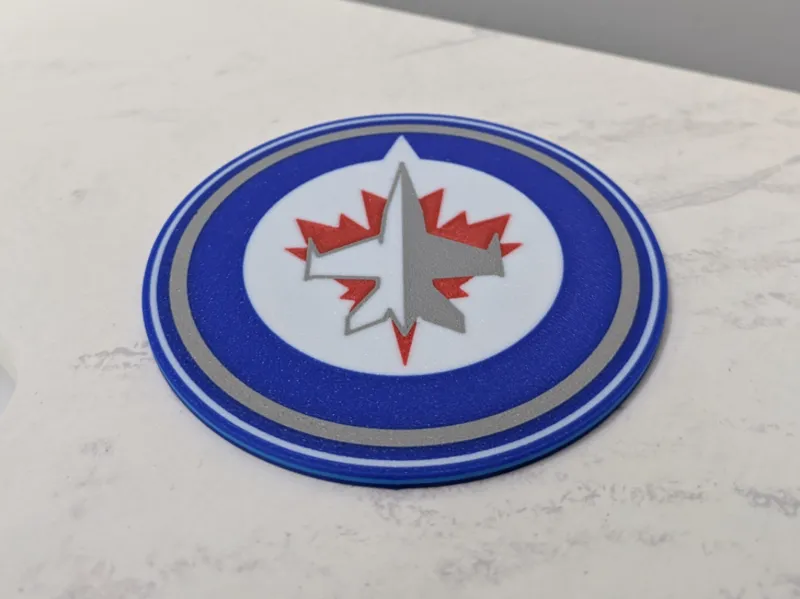 Winnipeg Jets Coaster - Thin 3mm 5 colours
