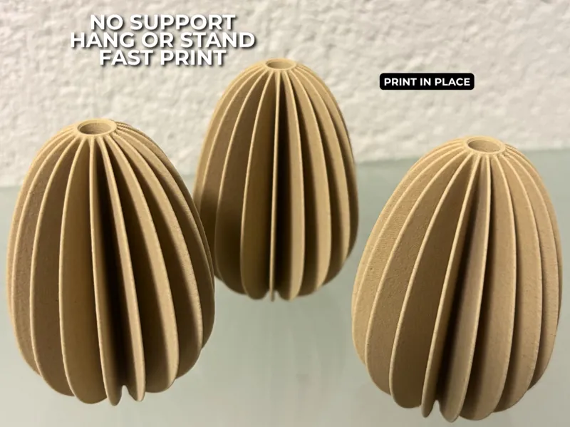 Hanging & Standing Easter Egg (Fast Print)