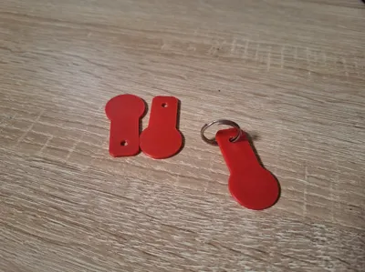 Shopping cart coin-keychain