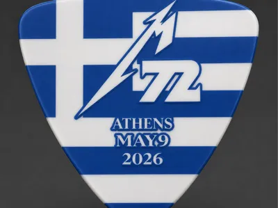 metallica athens europe tour guitar pen