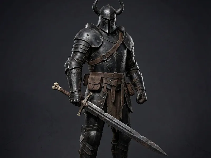 Cavaliere Dark Fanstasy in stile Dark Souls