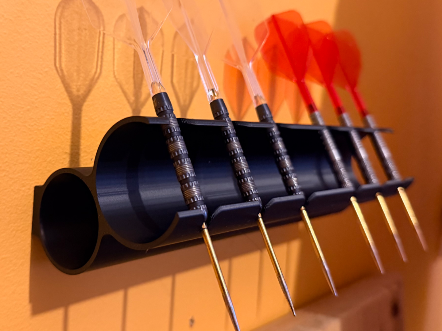 Easy to print dart holder: desk and wall variants