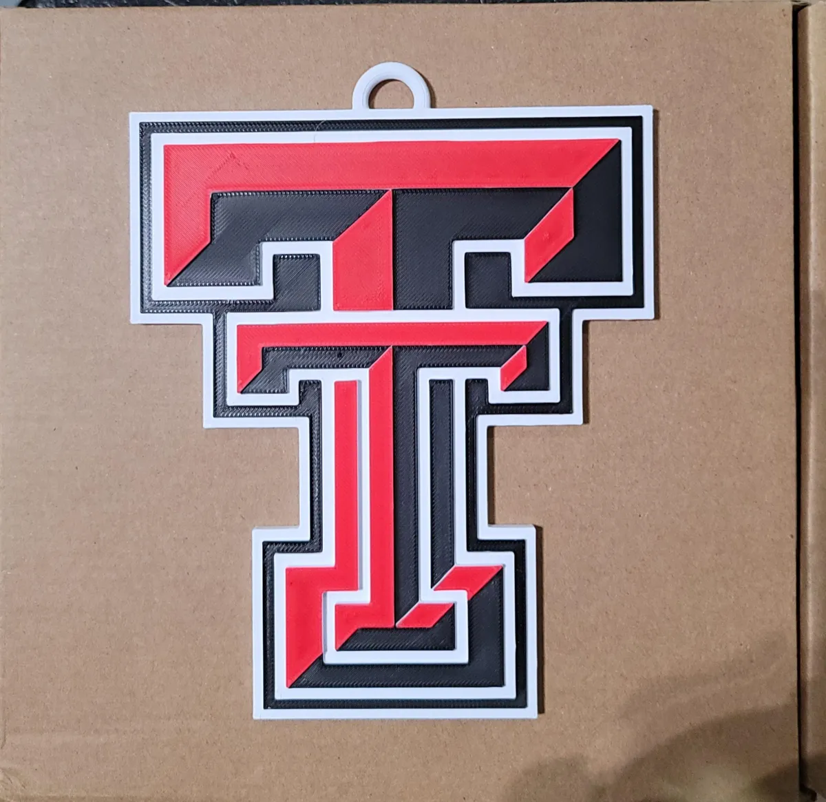 TEXAS TECH 3D Logo 180mm series - Free 3D Print Model - MakerWorld