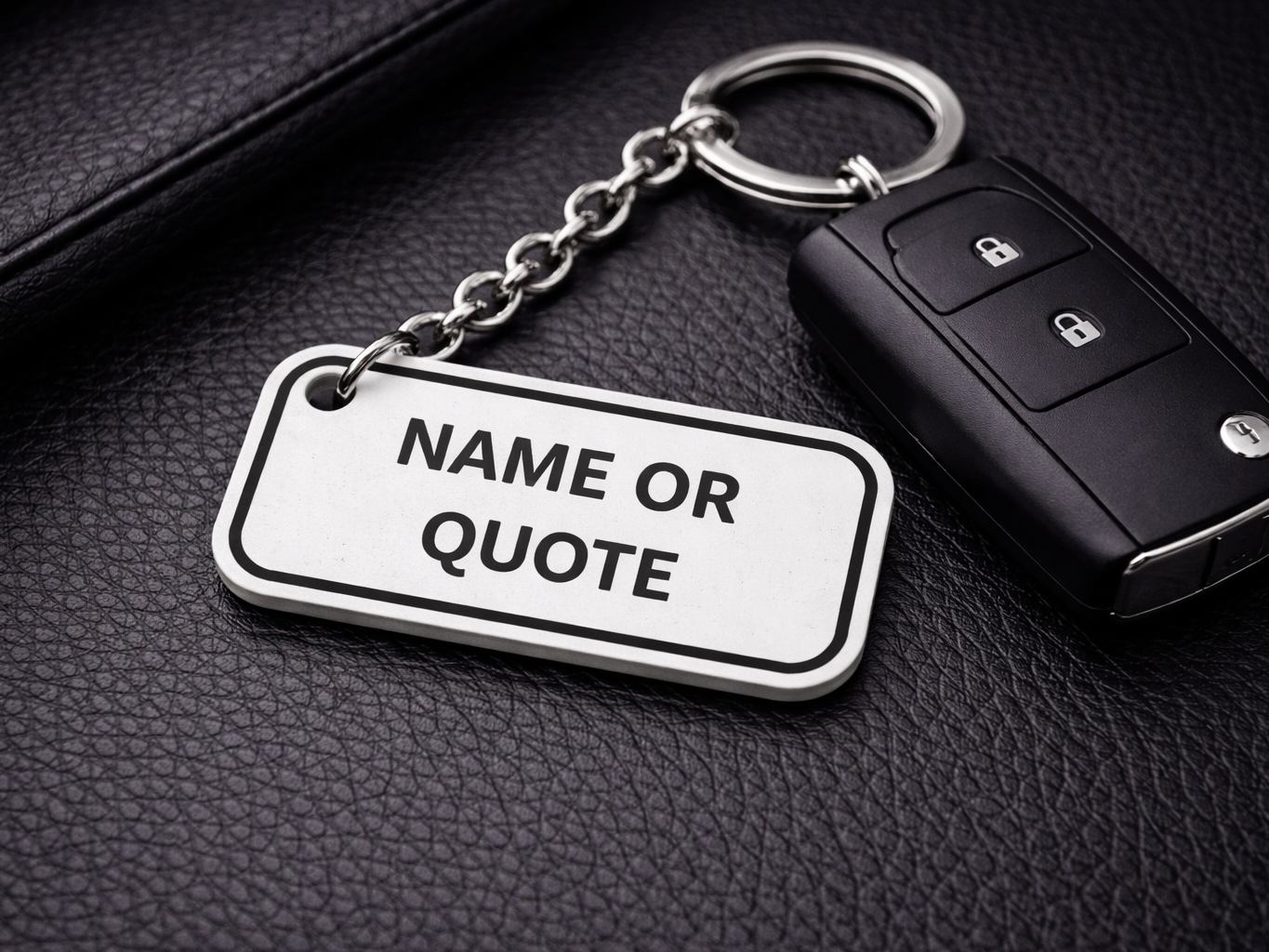 Custom Name or Quote Keychain 