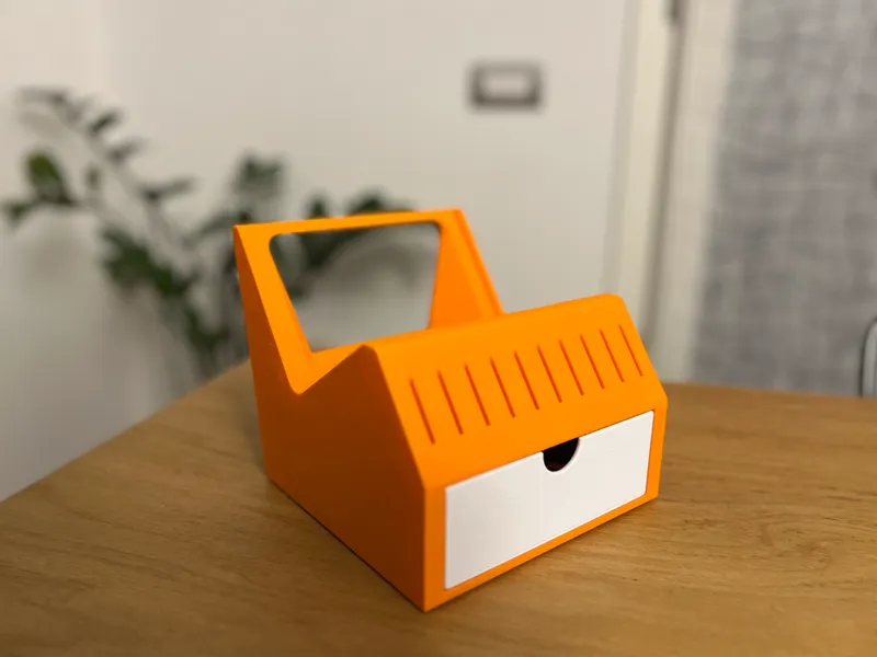 Orange Crush Mini tilted desktop stand