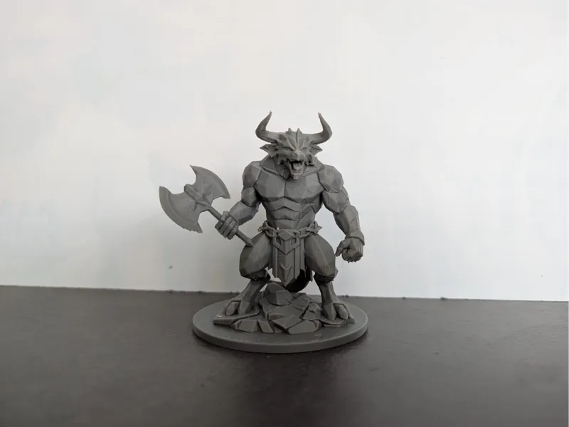 Low Poly Minotaur Warrior