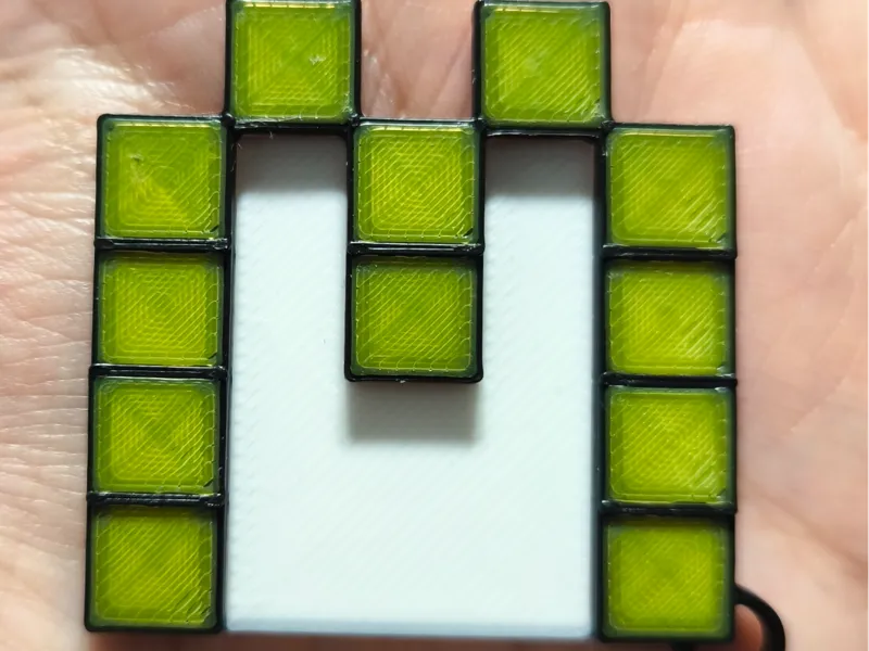 Minecraft McDonald's keychain