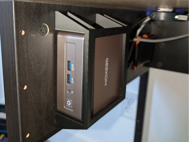 Under Desk Bracket for Geekom A5 mini PC