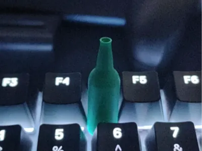 Beer bottle stop motion decoration