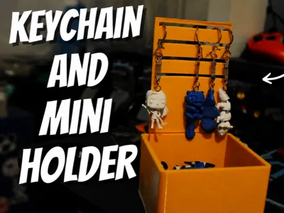 keychain and minis holder for vendor booth