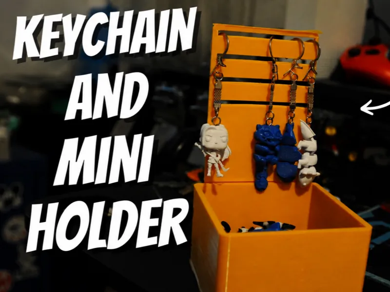 keychain and minis holder for vendor booth