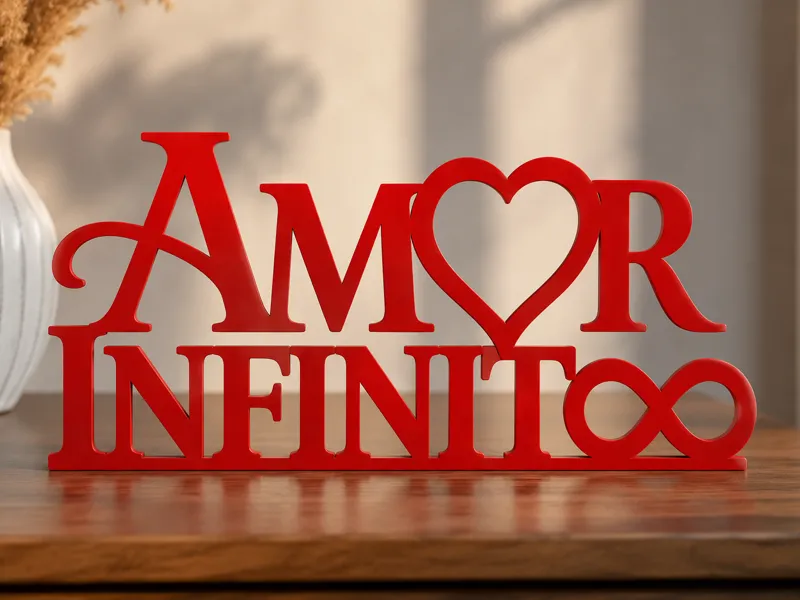 Amor Infinito - Enfeite Decorativo de Mesa