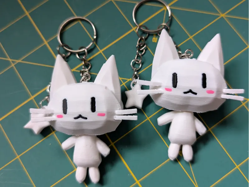 Roblox harajuku_mori_kei_silly_cat_keychain