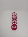 Keychain - Sideways with BTS Logo