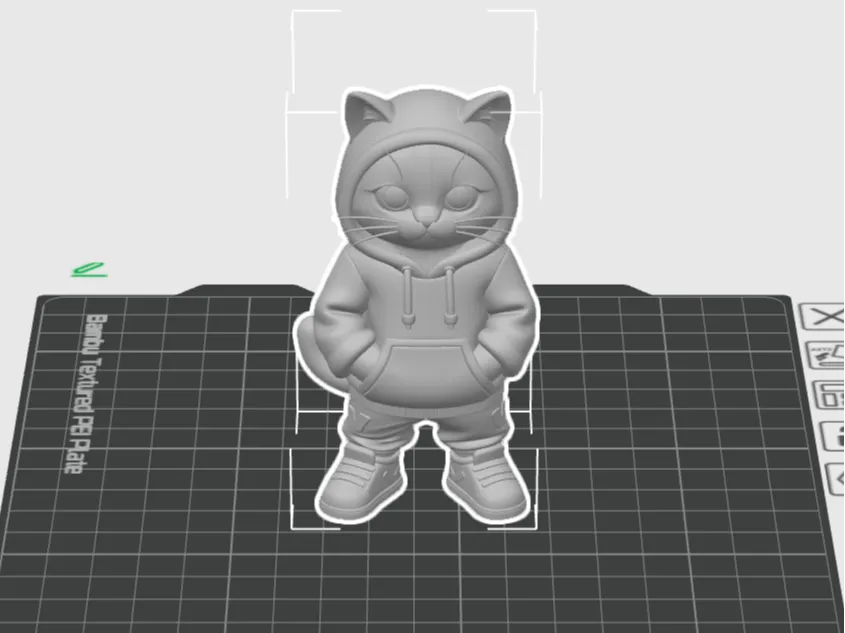 Hoodie Cat Figure – Cute Street Style Cat Easy - Free 3D Print Model ...