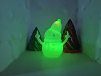 Lampe bonhomme de neige façon tricot — photo 1
