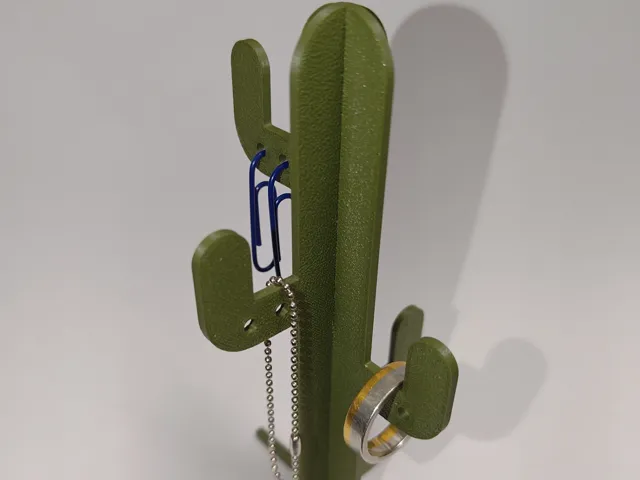 Cactus Ring & Earring Stand