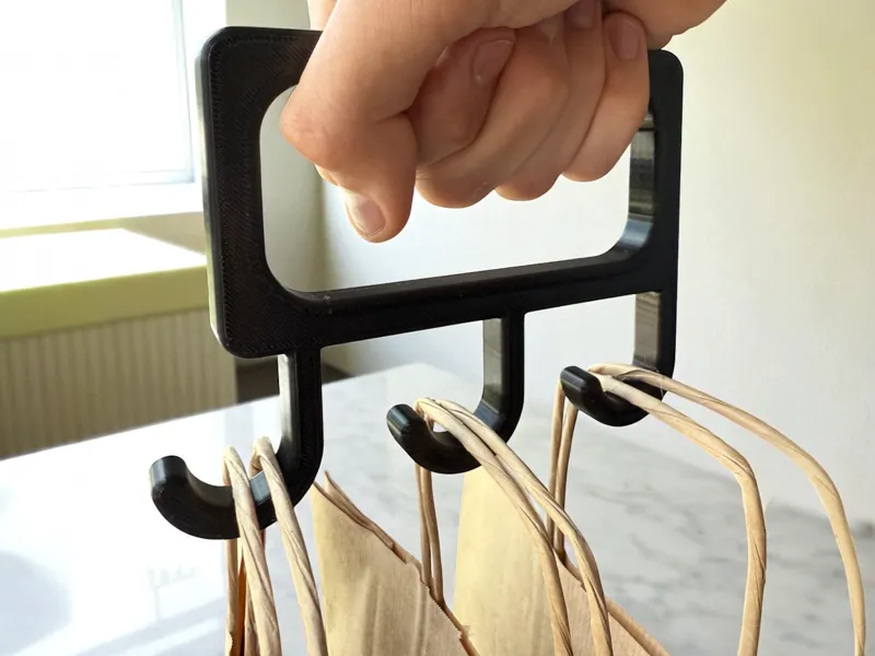 Triple Trash Bag Holder - 25g plastic 35 min print