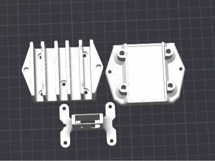 Electronics Mount for Speedybee F405 wing & 3x ESC