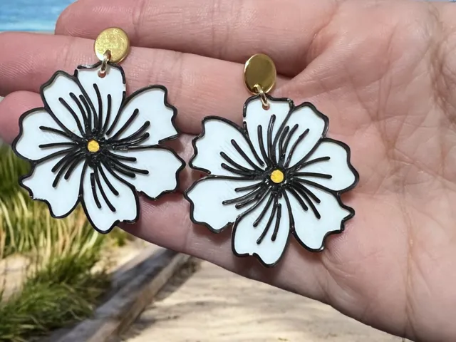 Pendientes flor