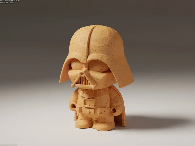 DIY art toy - Darth Vader print and paint figurine