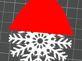 snowflake Santa