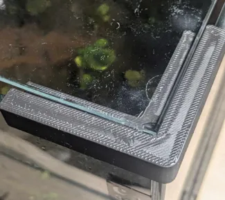 Aquarium corners for glass cover up to 4mm