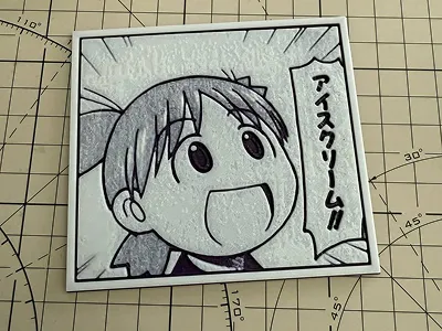Yotsuba&! ice cream!! Coaster / fridge magnet 四叶妹妹