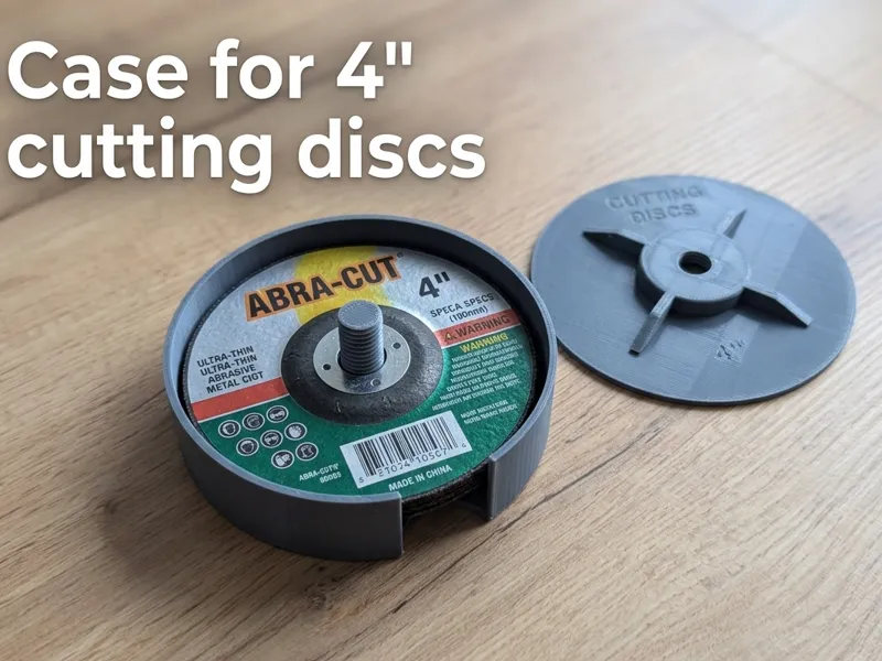 Screw-Lock container for 4" (100mm) Cutting Discs