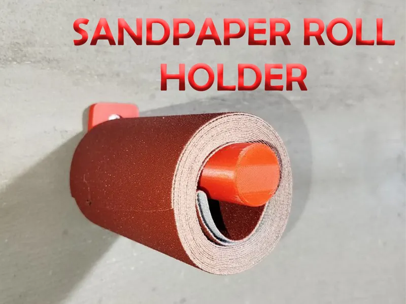Sandpaper-rolls wall organizer