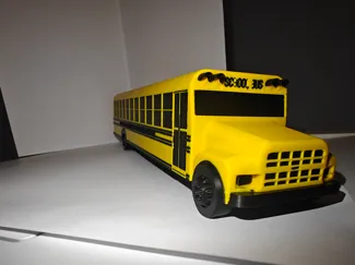 School Bus with Rolling Wheels
