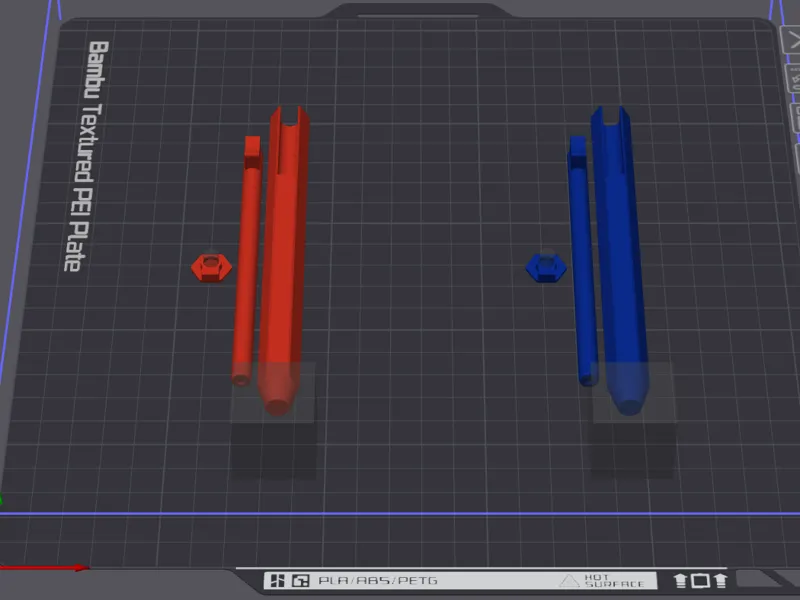 Magnet Setter - Red & Blue print by object