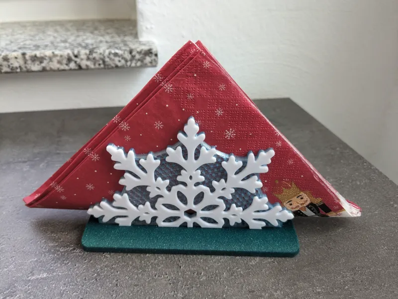 Snowflake - Napkin stand - Christmas