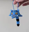 Keychain version: added hole, 90% scale, black tail segments