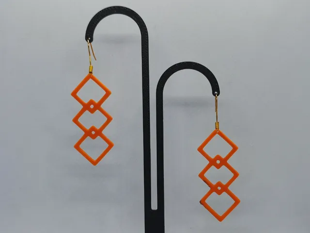 Aretes Ritmo Naranja