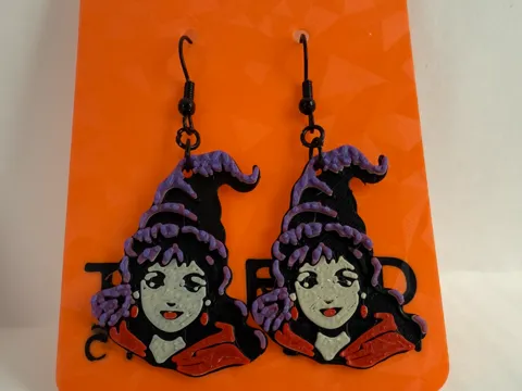 Modelo para impresión 3D: Knit Mary Sanderson Earring — referencia de MakerWorld