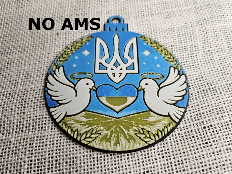 Ukraine Christmas Ornament – Trident & Doves Ball