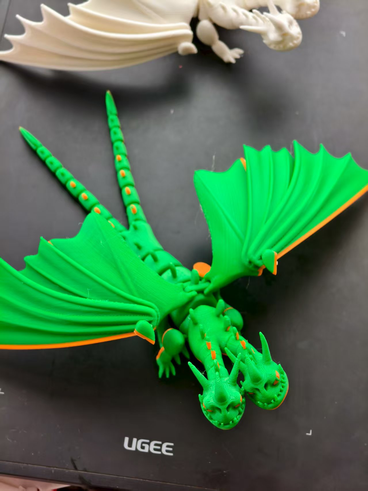 Miniatura 3 do modelo 3D 驯龙高手，双头龙，呕吐和打嗝，无需支撑MINI可打