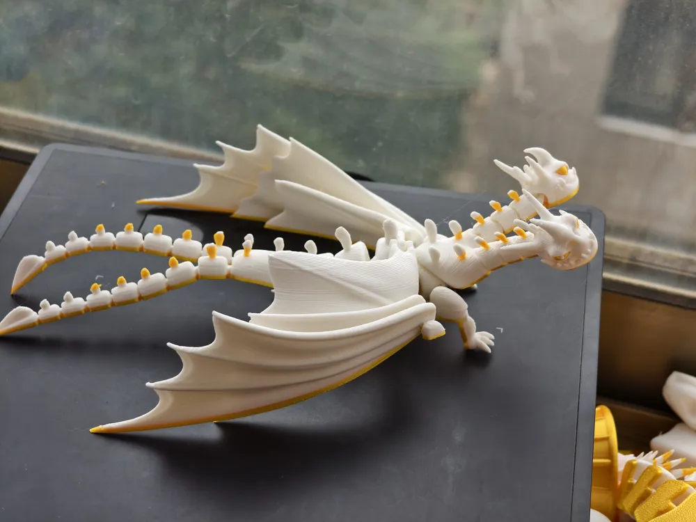 Spezielles Design, zweiköpfige Drachenfigur, dekoratives Sammlerstück