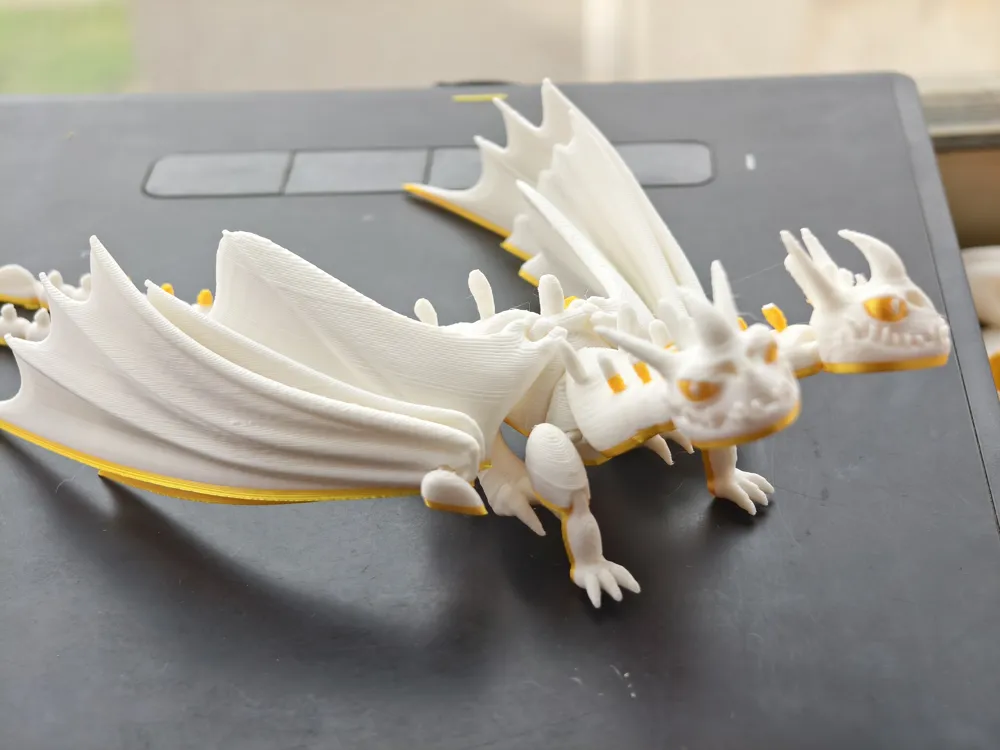 Spezielles Design, zweiköpfige Drachenfigur, dekoratives Sammlerstück