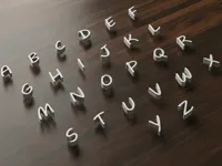 Alphabet style cartoon fin — photo 1