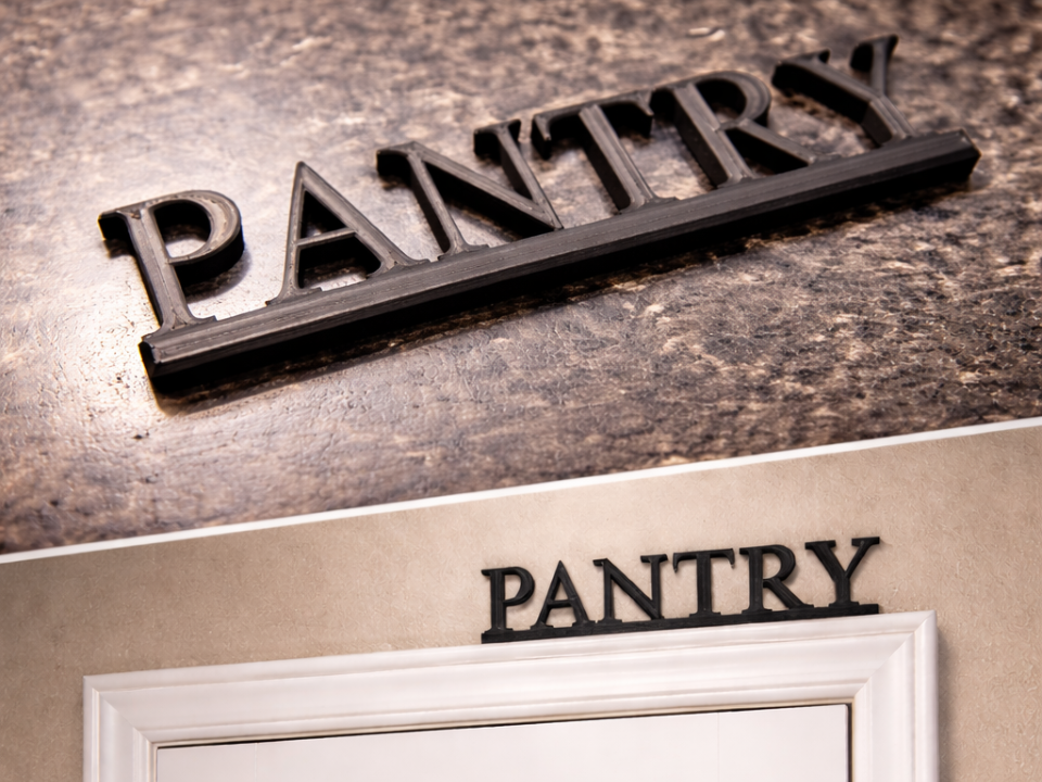 Modern Pantry Sign