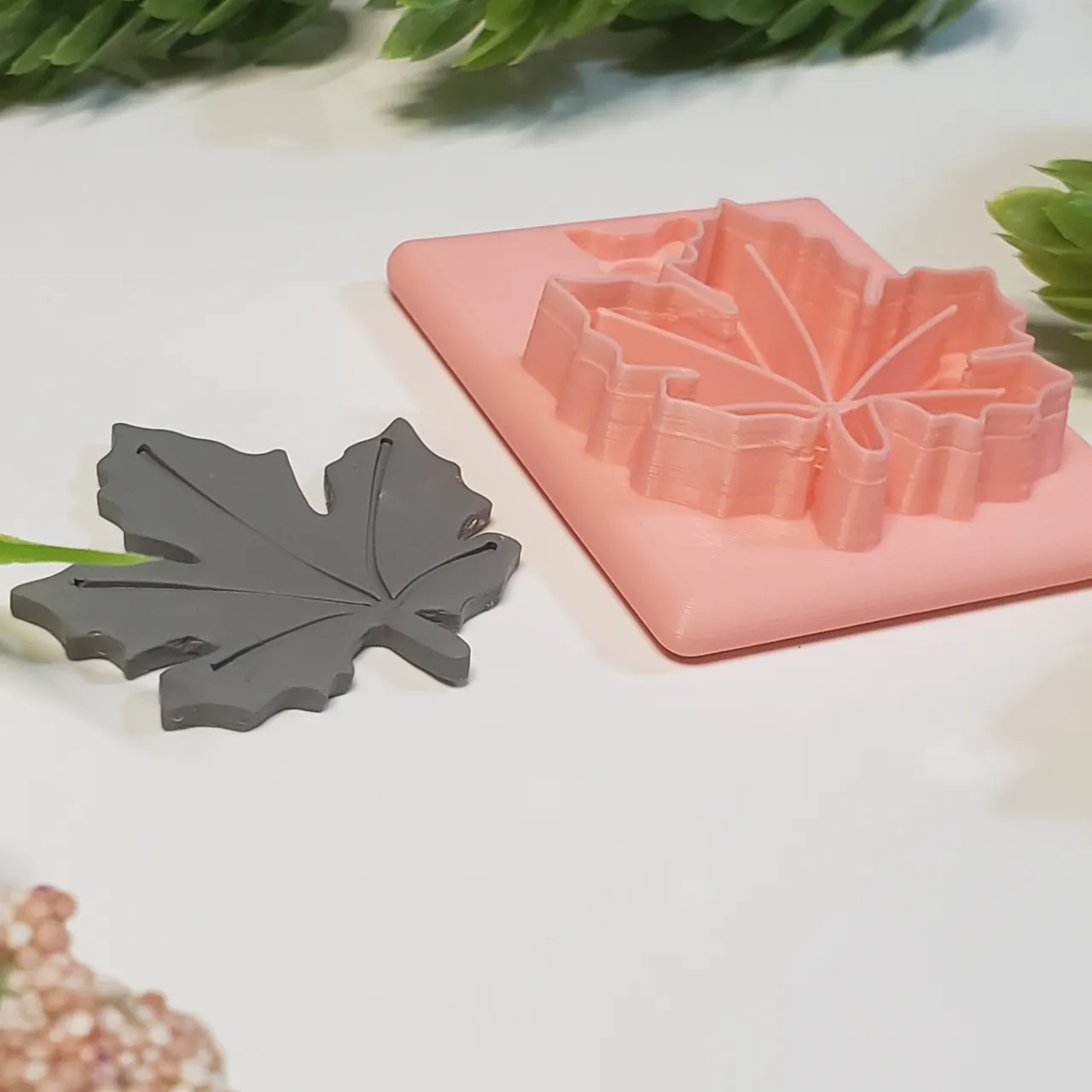 Fall Leaf Polymer Clay Earring Cutter view 3