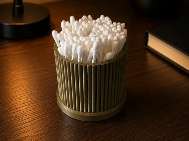 Japandi Cotton Swab / Qtip holder